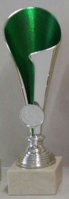 beker zilver groen-p1672